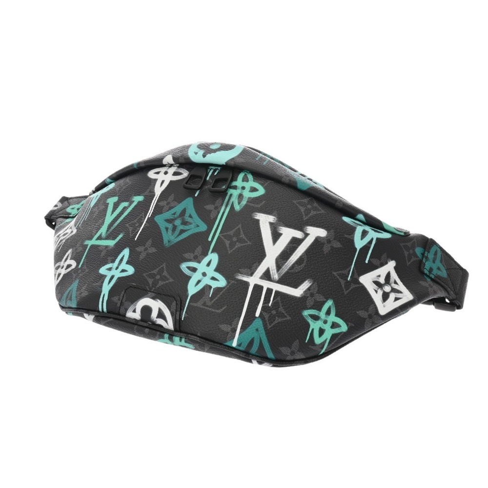 Louis Vuitton Monogram Eclipse Black Discovery Bum Bag Graffiti Canvas Body - Picture 4 of 10